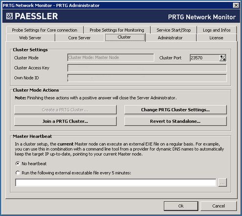 PRTG Administrator: Cluster